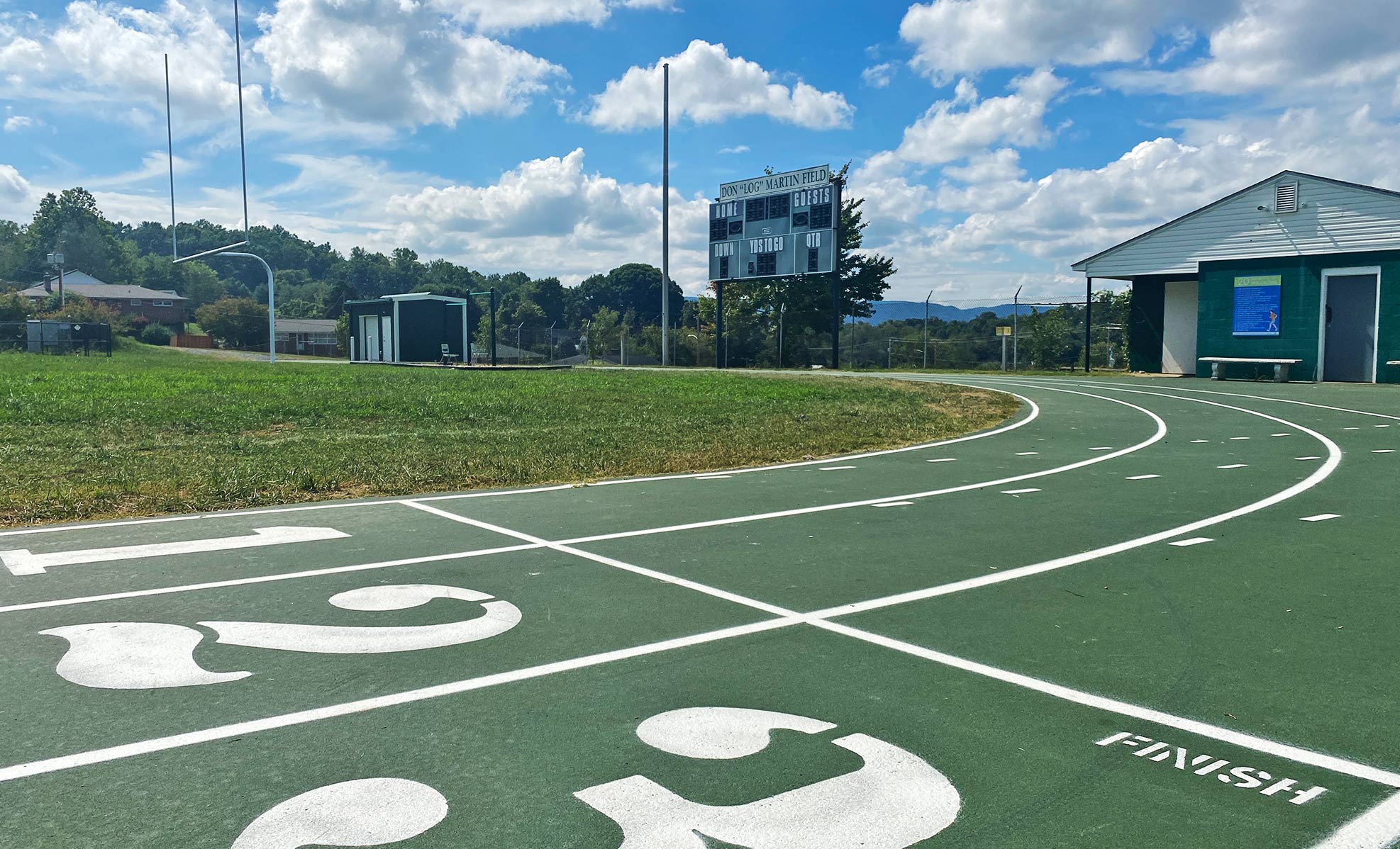 updated track surface