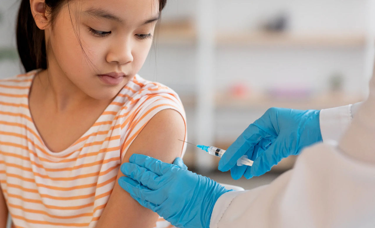 Pediatric patient getting a vaccine
