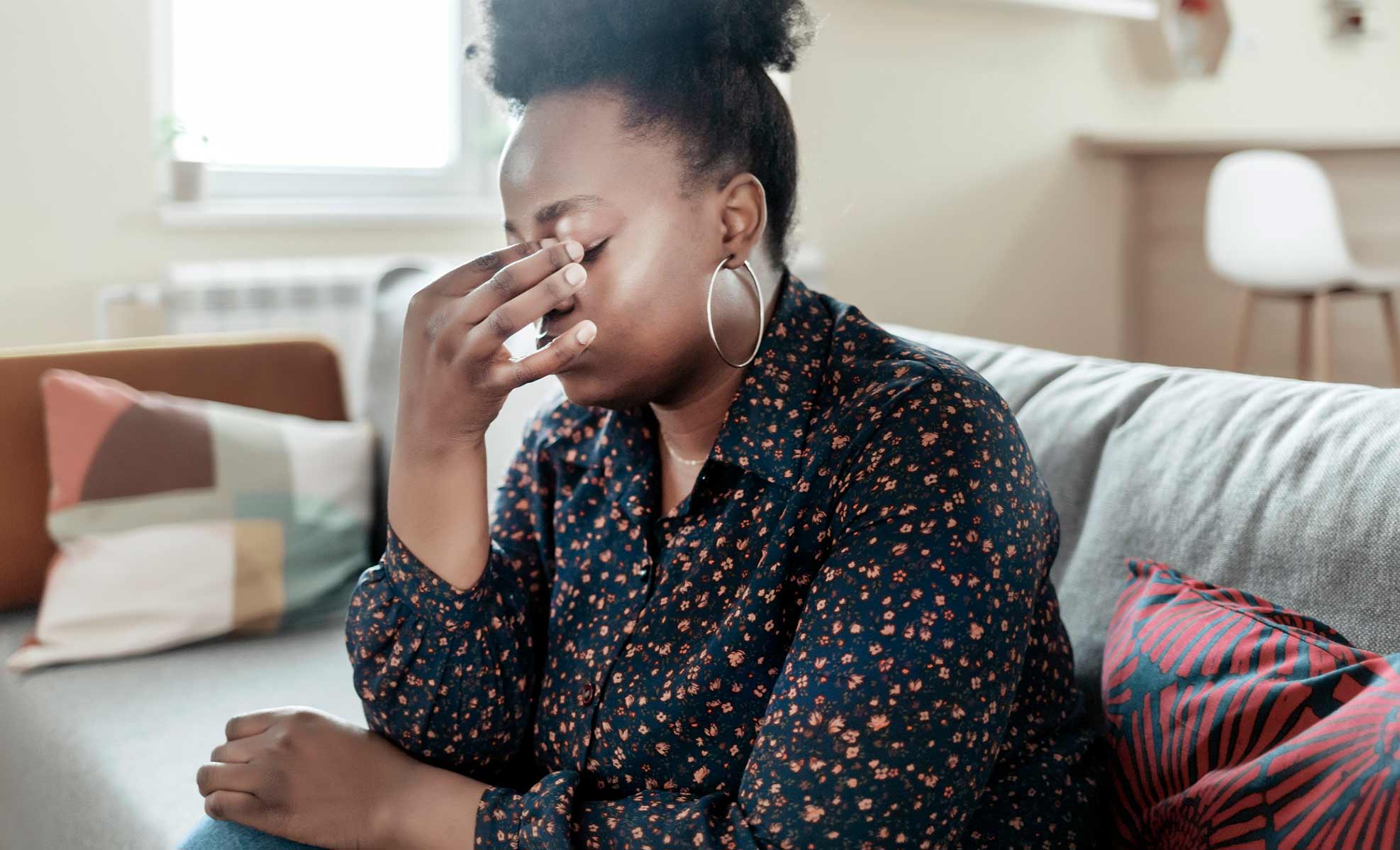 woman depressed and tired