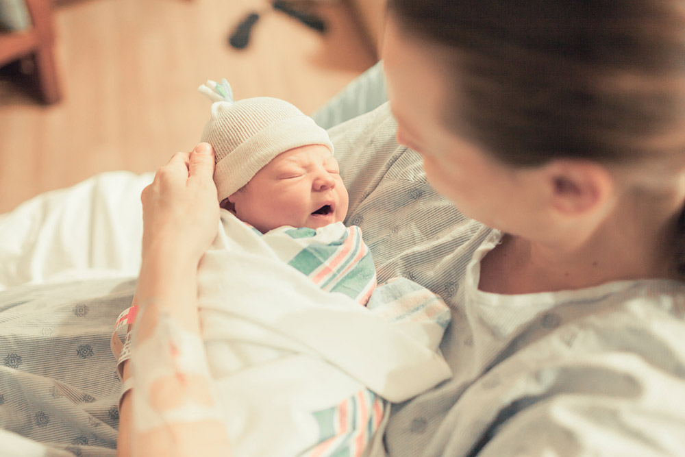 pediatrician with child