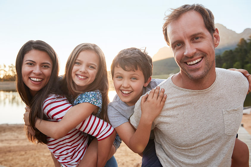 child with parents