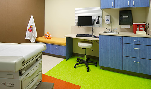 pediatric exam room