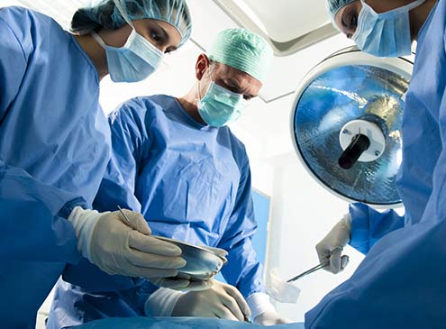 Surgeons in the operating room