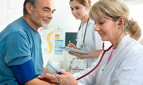 patient with doctor