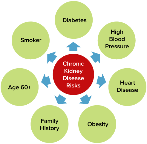 kidney disease risks diagram